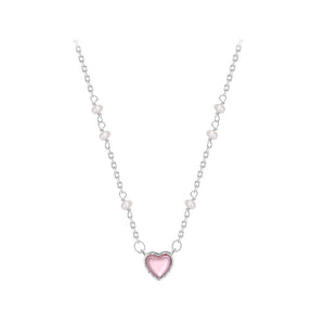 C124 - 925 silver plated heart necklace C124 - 925 silver plated heart necklace