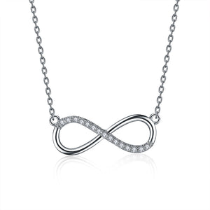 C39 - Silver necklace with infinity pendant C39 - Silver necklace with infinity pendant