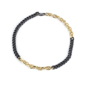C04- trendy bi-color necklace C04- trendy bi-color necklace