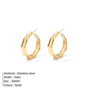 B11 - Top trend hoop earrings B11 - Top trend hoop earrings