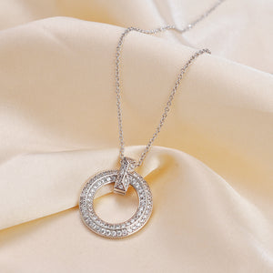 C62 - Noble high-quality necklace with pendant in diamond process C62 - Noble high-quality necklace with pendant in diamond process