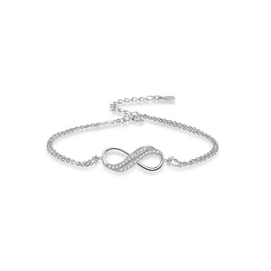 C68 - Infinity bracelet in 925 Sterling silver C68 - Infinity bracelet in 925 Sterling silver
