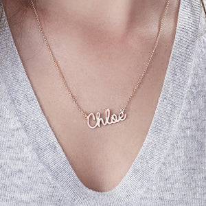 C015 Top Design!  Personalisierte Namenskette in 925er Sterling Silber