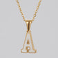 C90 - Your initials-18K gold plated