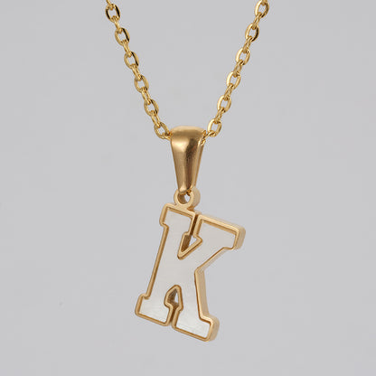 C90 - Your initials-18K gold plated