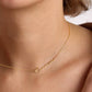 C25 - Name necklace 18k gold plated