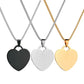 C016 Personalsierter Herzanhänger mt Laser eingraviert