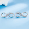 C126 - Top trendy subtle infinity earrings