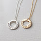 C23 - Exclusive personalized ring necklaces in 925 silver