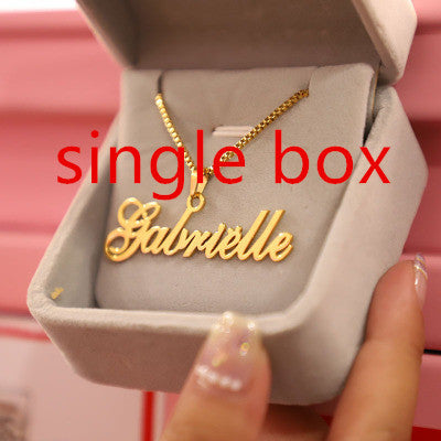 C037 Personalisierte Namenskette in Gold oder Silber