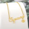 C15 - Trendy gold chain with international zodiac signs