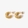 B02 - 18K Gold Hoop Earrings